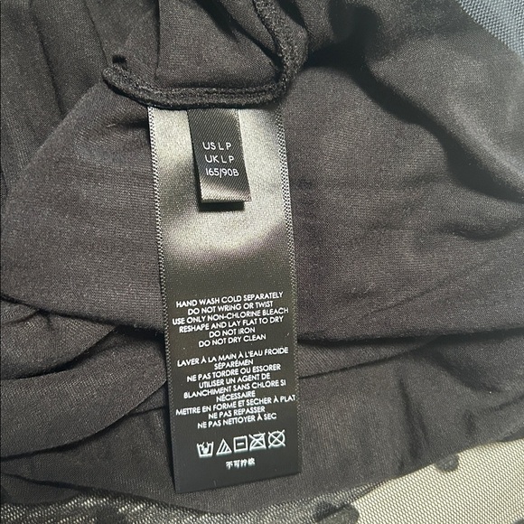 Anthropologie Black Mesh Heart Skirt Size LP New With Tags - Picture 6 of 9